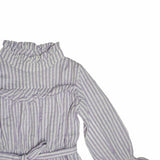 Kid Girls Frill Neck 3/4th Sleeve Dress