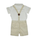 Baby Boys Shirt,Suspender With Shorts,Bow Tie(3pcs Set)