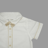 Baby Boys Shirt,Suspender With Shorts,Bow Tie(3pcs Set)