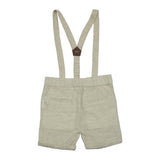 Baby Boys Shirt,Suspender With Shorts,Bow Tie(3pcs Set)