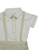 Baby Boys Shirt,Suspender With Shorts,Bow Tie(3pcs Set)