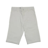 Kid Boys Solid White Bermuda