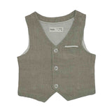 Baby Boys Waist Coat,Shirt With Bow Tie And Shorts(4pcs Set)