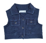 Baby Girls Knitted Denim Cardigan
