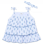 Baby Girls Sleeveless Spaghetti Tank Top with Headband