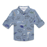 Baby Boys Collar Neck Roll up Sleeve Exclusive Shirt