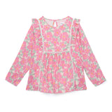 Kid Girls Full Sleeve Printed Top