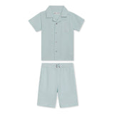 Boys Safari Neck Half Sleeve Shirt With Shorts(2pcs set)