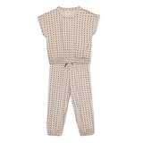 Baby Girls Kimono sleeve Cropped Top With Full Pant (2pcs Set)