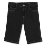 Kid Boys Knitted Denim Black Shorts