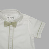 Baby Boys Shirt With Suspender Shorts and Bow Tie(3pcs set)