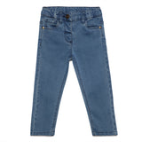 Baby Girls Blue Skinny Fit Denim Pant