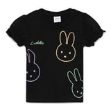 Baby Girls Puff Sleeve Graphic T-Shirt