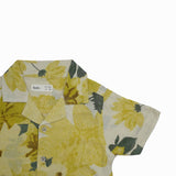Kid Boys Safari Collar Neck Half Sleeve Printed Shirt