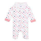 Baby Essentials Girls Hooded Full Sleeve Sleepsuit