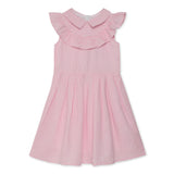 Kid Girls Collar Neck Textured Dress