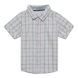 Baby Boys Collar Neck Half Sleeve Checks Shirt