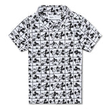 Baby Boys Collar Neck Half Sleeve Printed Shirt