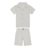 Boys Safari Neck Half Sleeve Shirt With Shorts(2pcs co-ord set)