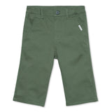 Kid Boys Solid Twill Green Bermuda