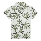 Kid Boys Safari Neck Half Sleeve Printed Shirt