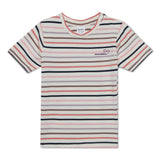 Baby Girls Round Neck Half Sleeve Multi Striped T-Shirt