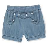 Baby Girls Bloomer Denim Shorts