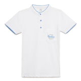 Kid Boys Grandad Neck Half Sleeve T-Shirt