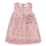 Baby Girls Decorative Sleeveless Printed Dress