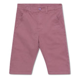 Kid Boys Solid Mauve Bermuda