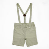 Baby Boys Shirt With Suspender Shorts and Bow Tie(3pcs set)