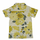 Kid Boys Safari Collar Neck Half Sleeve Printed Shirt