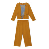 Kid Girls Cardigan Top With Pant 2pcs Set