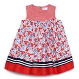 Baby Girls Decorative Sleeveless Printed Dress