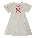 Kid Girls Puffed Short Sleeve Dress