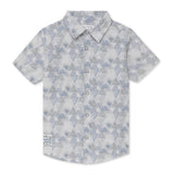 Kid Boys Collar Neck Half Sleeve Printed Shirt