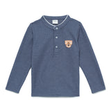 Baby Boys Henley Neck Full Sleeve T-Shirt