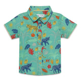 Baby Boys Collar Neck Half Sleeve Printed Shirt