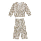 Kids Girls Long Sleeve Top With Full Pant (2pcs Set)
