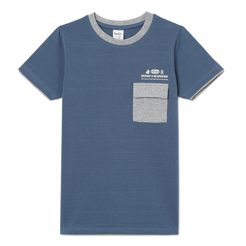 Kid Boys Round Neck Half Sleeve T-Shirt