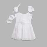 Baby Girls White Party Wear Set