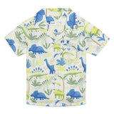Baby Boys Safari Collar Neck Half Sleeve Printed Shirt