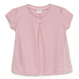 Baby Girls Round Neck Puff Sleeve Top