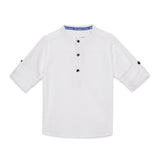 Baby Boys Collar Neck Roll up Sleeve Exclusive Shirt