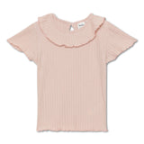 Baby Girls Frill Neck Half Sleeve Top