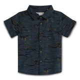 Baby Boys Collar Neck Half Sleeve Printed Shirt