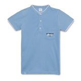 Kid Boys Grandad Neck Half Sleeve T-Shirt
