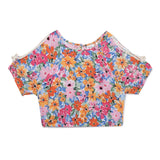 Kid Girls Kimono Sleeve Cropped Top