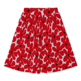 Kid Girls Self Pleated Midi Skirt