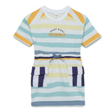 Kid Girls Striped Graphic Dress